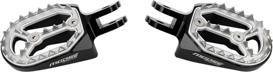 MOOSE OFFROAD Qualifier Foot Pegs for Honda NC P17-14B4B – Standard with Aggressive Claw Surface and CNC Machined Aluminum Construction - Kelly Motorsports