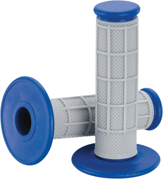 Moose Offroad Qualifier Grips - Half Waffle Blue (Part Number 1MG0715-EUM) - Kelly Motorsports