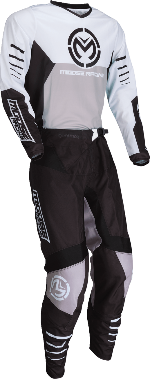 Moose Offroad Qualifier® Jersey 5XL Black/White - Durable Performance Riding Apparel - Kelly Motorsports