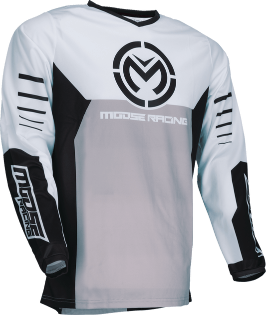 Moose Offroad Qualifier® Jersey 5XL Black/White - Durable Performance Riding Apparel - Kelly Motorsports