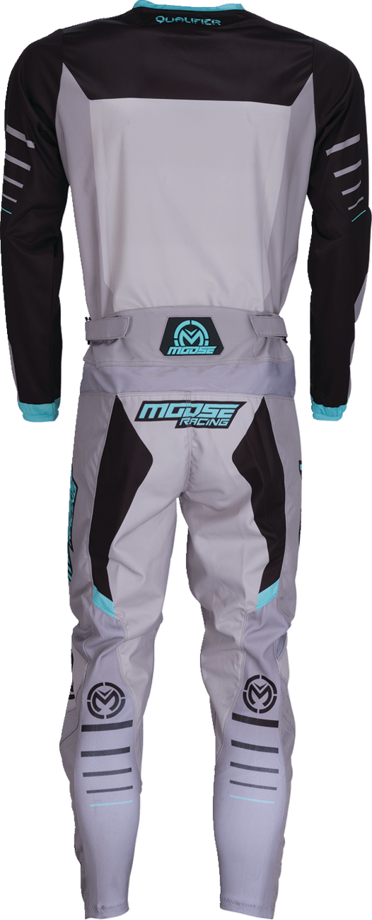 Moose Offroad Qualifier® Jersey Gray/Teal Large (Part 2910-8185) - Kelly Motorsports