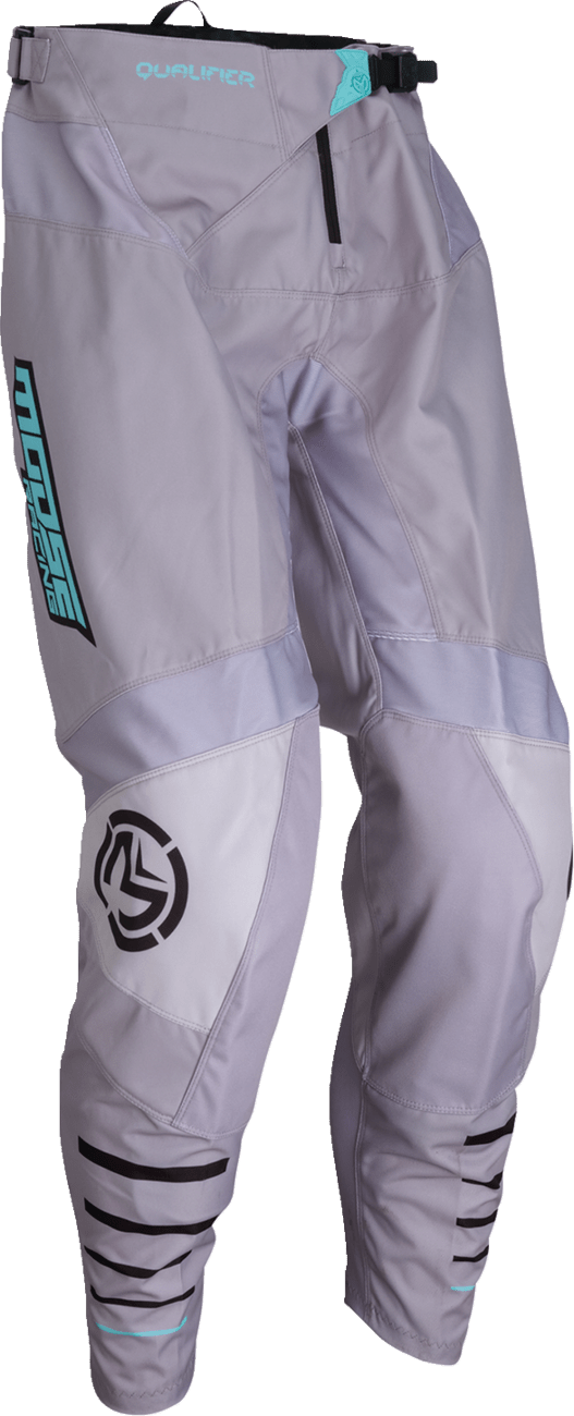 MOOSE Offroad Qualifier® Pants – Gray/Teal, US 46 – Part Number 2901-11831 - Kelly Motorsports