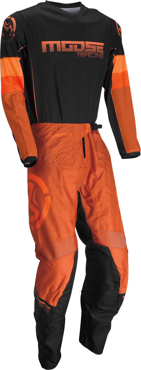 MOOSE OFFROAD Qualifier® Pants - Orange/Gray US 28 | Durable Offroad Riding Gear - Kelly Motorsports
