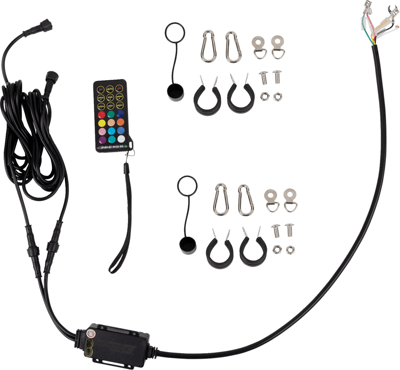 MOOSE Offroad Quick Disconnect Whip Light - 3 ft COB LED with Bluetooth and Remote Control - Part QD-COBBTR-132-PU - Kelly Motorsports