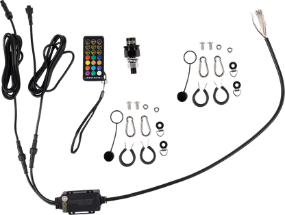 MOOSE OFFROAD Quick Disconnect Whip Light - 4 ft COB LED with Bluetooth and Remote Control QD-COBBTR-142-PU - Kelly Motorsports