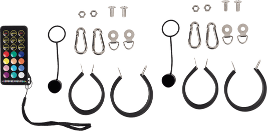 MOOSE OFFROAD Quick Release Whip - 1 Foot Pair PQR-CHSBTR1.8-112-PU - Kelly Motorsports