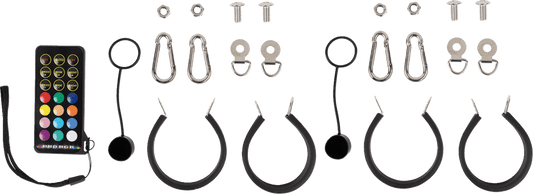 MOOSE OFFROAD Quick Release Whip - 4 ft Pair PQR-CHSBTR1.8-142-PU - Kelly Motorsports