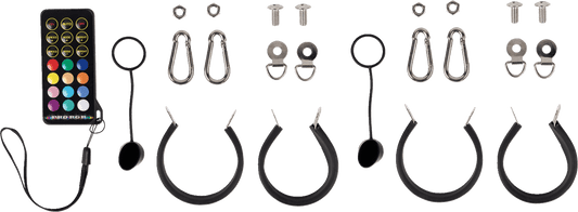 MOOSE OFFROAD Quick Release Whip Pair - 2 ft. Durable LED Offroad Signal Poles PQR-CHSBTR1.8-122-PU - Kelly Motorsports