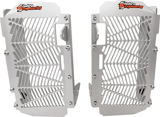 MOOSE OFFROAD Radiator Braces for Yamaha 11-5023 – Silver Aluminum Support System - Kelly Motorsports