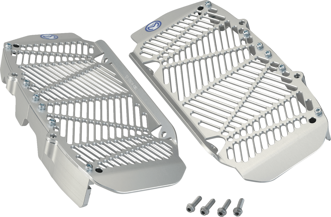Moose Offroad Radiator Guard for Triumph 12-2024 - Silver, Part Number 12-2024 - Kelly Motorsports