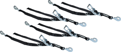 MOOSE OFFROAD Ratcheting Tiedown Pack - 2 inch x 8 foot in Black, Part Number 3920-0536 - Kelly Motorsports