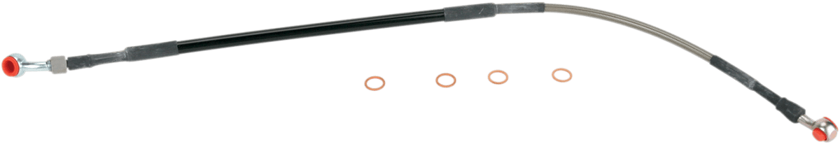 Moose Offroad Rear Stainless Steel Brake Line for Yamaha Y01-2-021/P - Kelly Motorsports