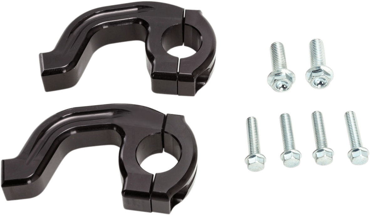 MOOSE OFFROAD Replacement Contour Handguard Inner Mount Clamp for 7/8 inch Handlebars - Black (Part Number 50-232B) - Kelly Motorsports