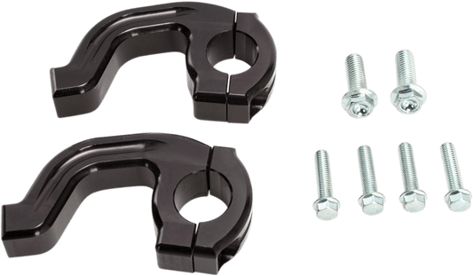 MOOSE OFFROAD Replacement Contour Handguard Inner Mount Clamp for 7/8 inch Handlebars - Black (Part Number 50-232B) - Kelly Motorsports