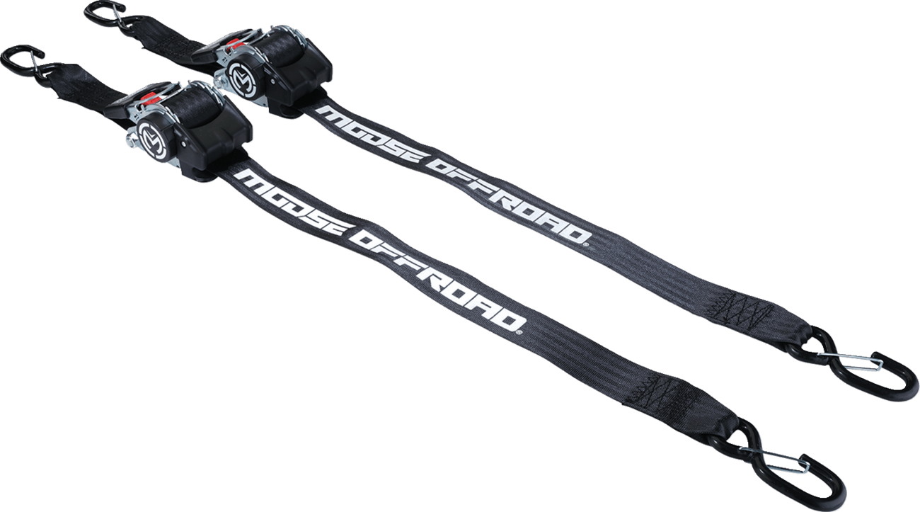 MOOSE OFFROAD Retractable Ratcheting Straps 2 - Kelly Motorsports