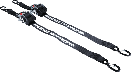 MOOSE OFFROAD Retractable Ratcheting Straps 2 - Kelly Motorsports