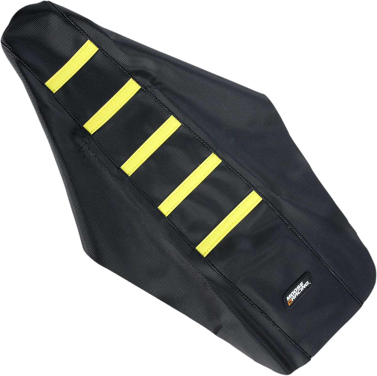 Moose Offroad Ribbed Seat Cover for Suzuki RM125/250 (2001-2008) – Black with Yellow Ribs, Part RM12501-331RT - Kelly Motorsports
