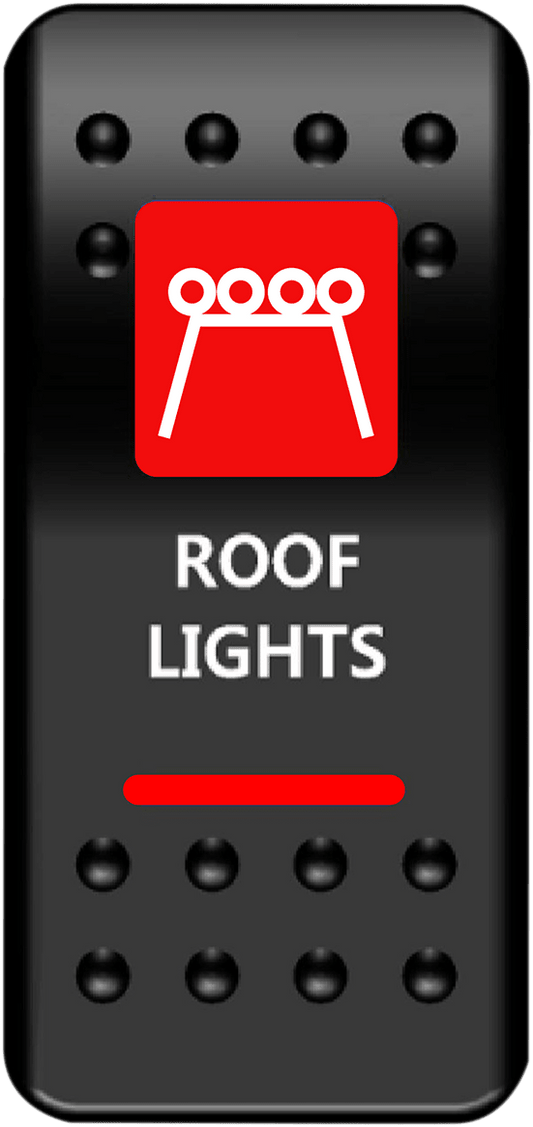 MOOSE OFFROAD Rocker Switch for Roof Light – Red RFL-PWR-R - Kelly Motorsports
