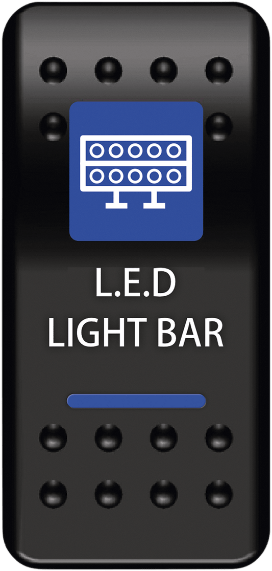 Moose Offroad Rocker Switch LLB-PWR with LED Back Light for Night Riding - Kelly Motorsports