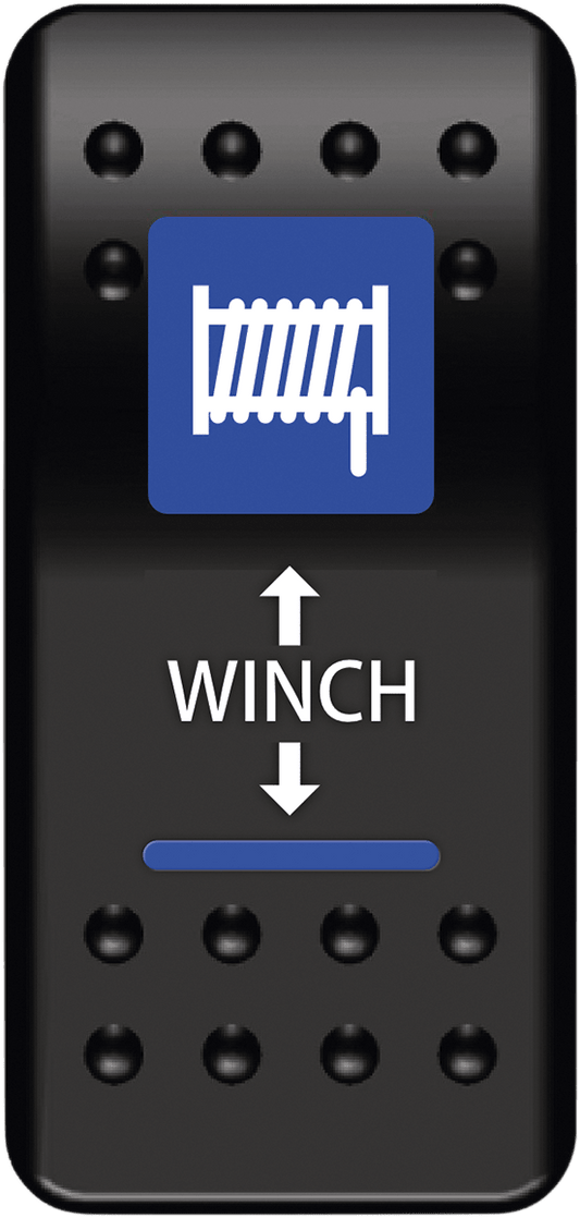 MOOSE OFFROAD Rocker Switch - Winch WN-I-O for Night Riding and Off-Road Vehicles - Kelly Motorsports