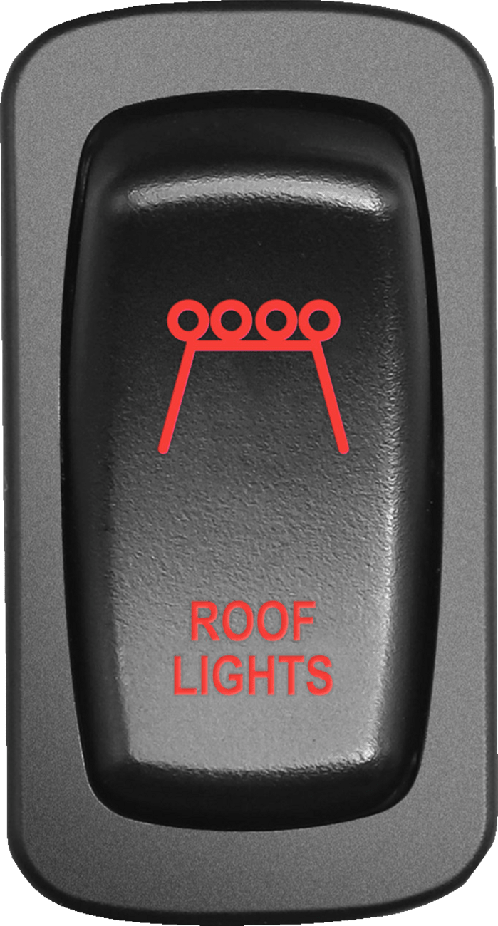 MOOSE OFFROAD Roof Light Switch with Red Backlight - Part RFL-CAR-R - Kelly Motorsports