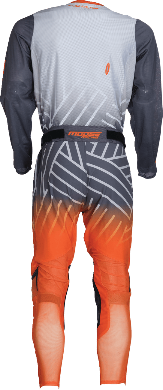 MOOSE OFFROAD Sahara Jersey - Gray and Orange, Small, Lightweight Polyester Mesh with Performance-Enhancing Airflow - Kelly Motorsports