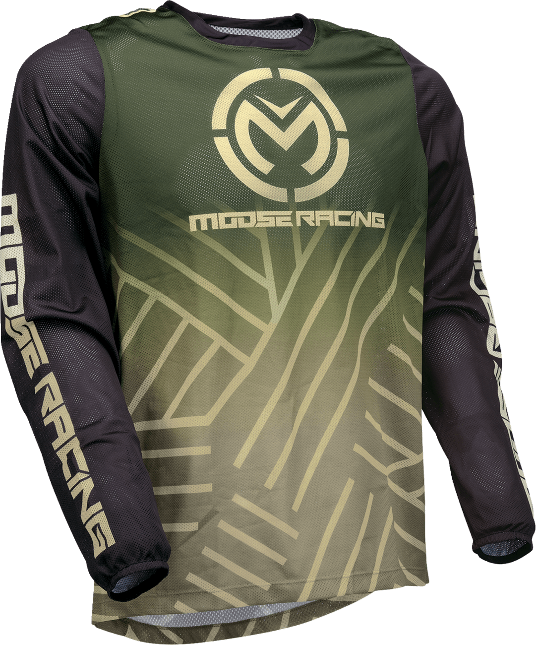 Moose Offroad Sahara Jersey - Green/Black, Small - Performance Motocross Gear - Kelly Motorsports