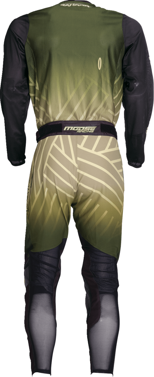 Moose Offroad Sahara Jersey - Green/Black, Small - Performance Motocross Gear - Kelly Motorsports