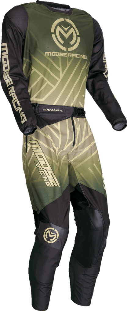 Moose Offroad Sahara Jersey - Green/Black, Small - Performance Motocross Gear - Kelly Motorsports