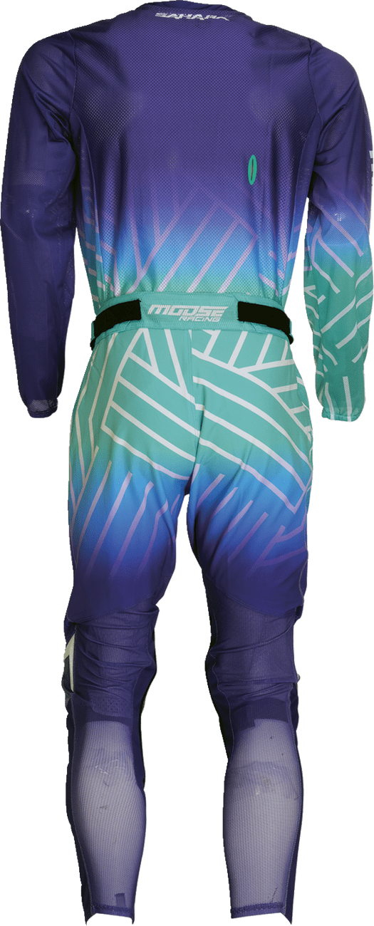MOOSE OFFROAD Sahara Jersey - Purple/Turquoise Medium (Part No. 2910-7924) - Kelly Motorsports