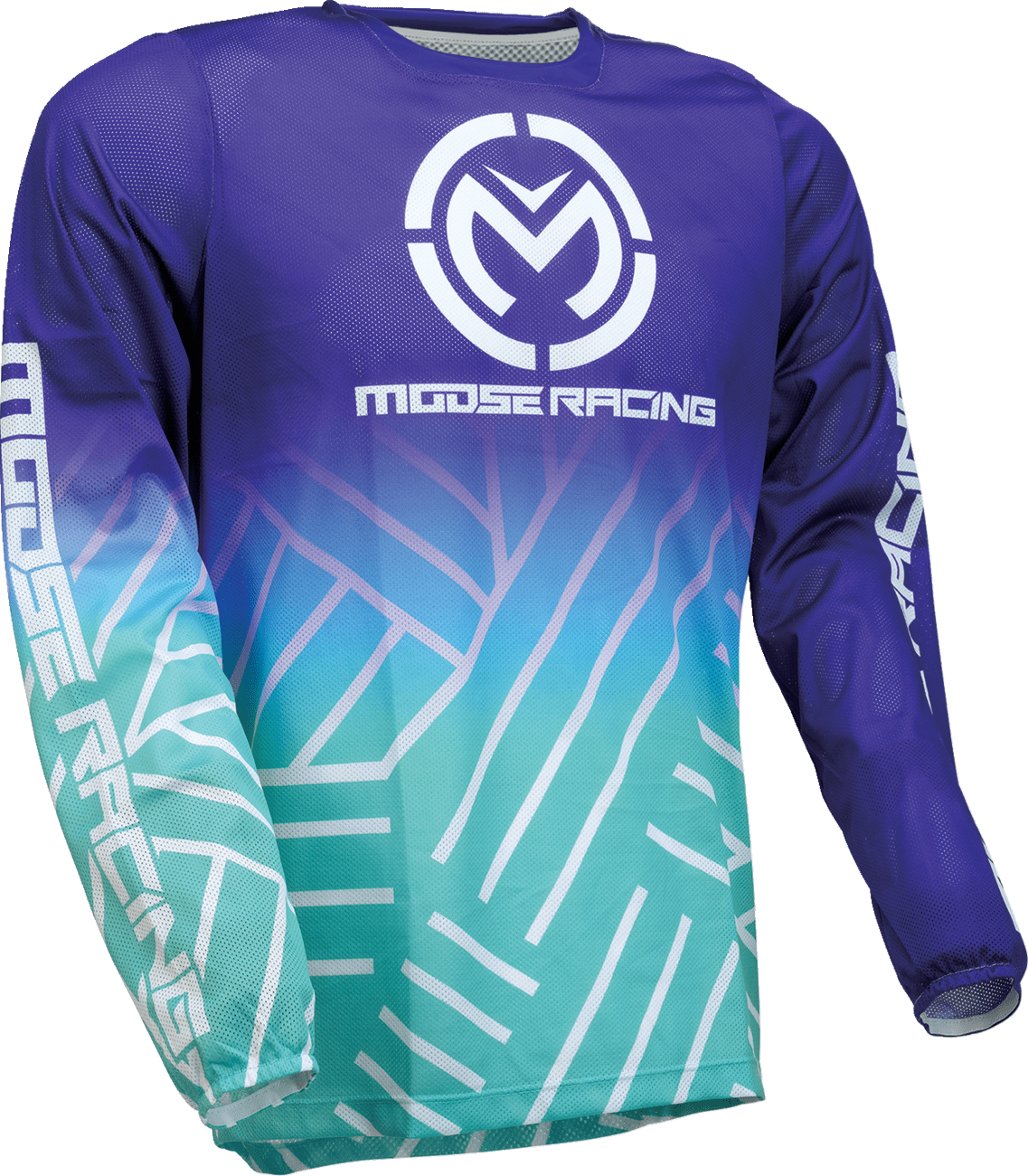 MOOSE OFFROAD Sahara Jersey - Purple/Turquoise Medium (Part No. 2910-7924) - Kelly Motorsports