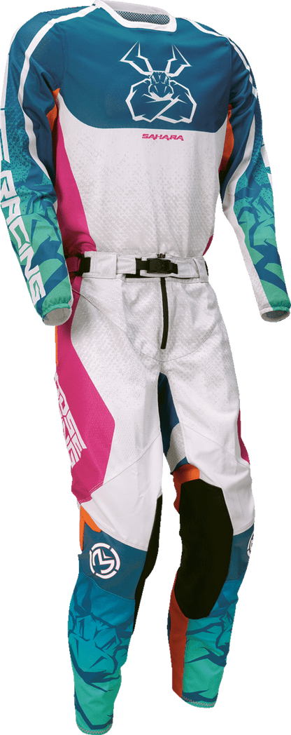 MOOSE OFFROAD Sahara Jersey - Teal, Orange & Pink - XS - Part Number 2910-8338 - Kelly Motorsports