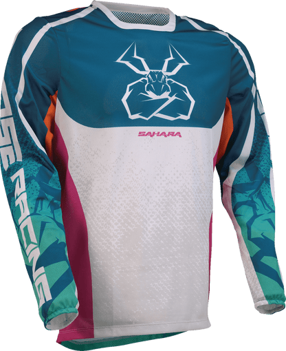 MOOSE OFFROAD Sahara Jersey - Teal, Orange & Pink - XS - Part Number 2910-8338 - Kelly Motorsports
