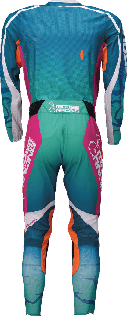 MOOSE OFFROAD Sahara Jersey - Teal, Orange & Pink - XS - Part Number 2910-8338 - Kelly Motorsports