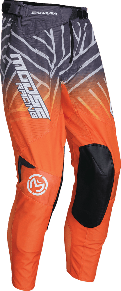 Moose Offroad Sahara Pants - Gray/Orange, US 28, Part 2901-11444 - Kelly Motorsports