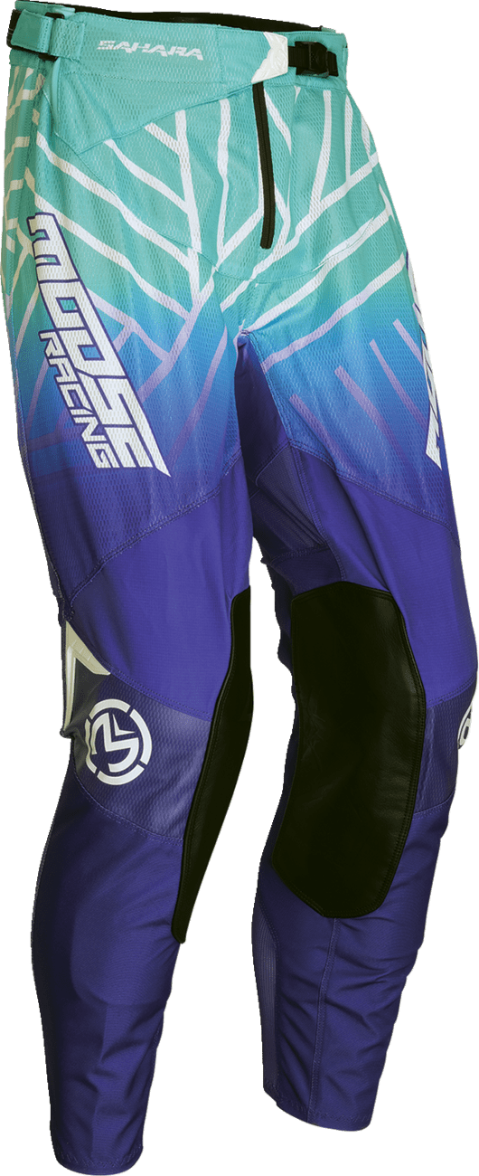 Moose Offroad Sahara Pants - Purple and Turquoise, US 28 - Part No. 2901-11428 - Kelly Motorsports