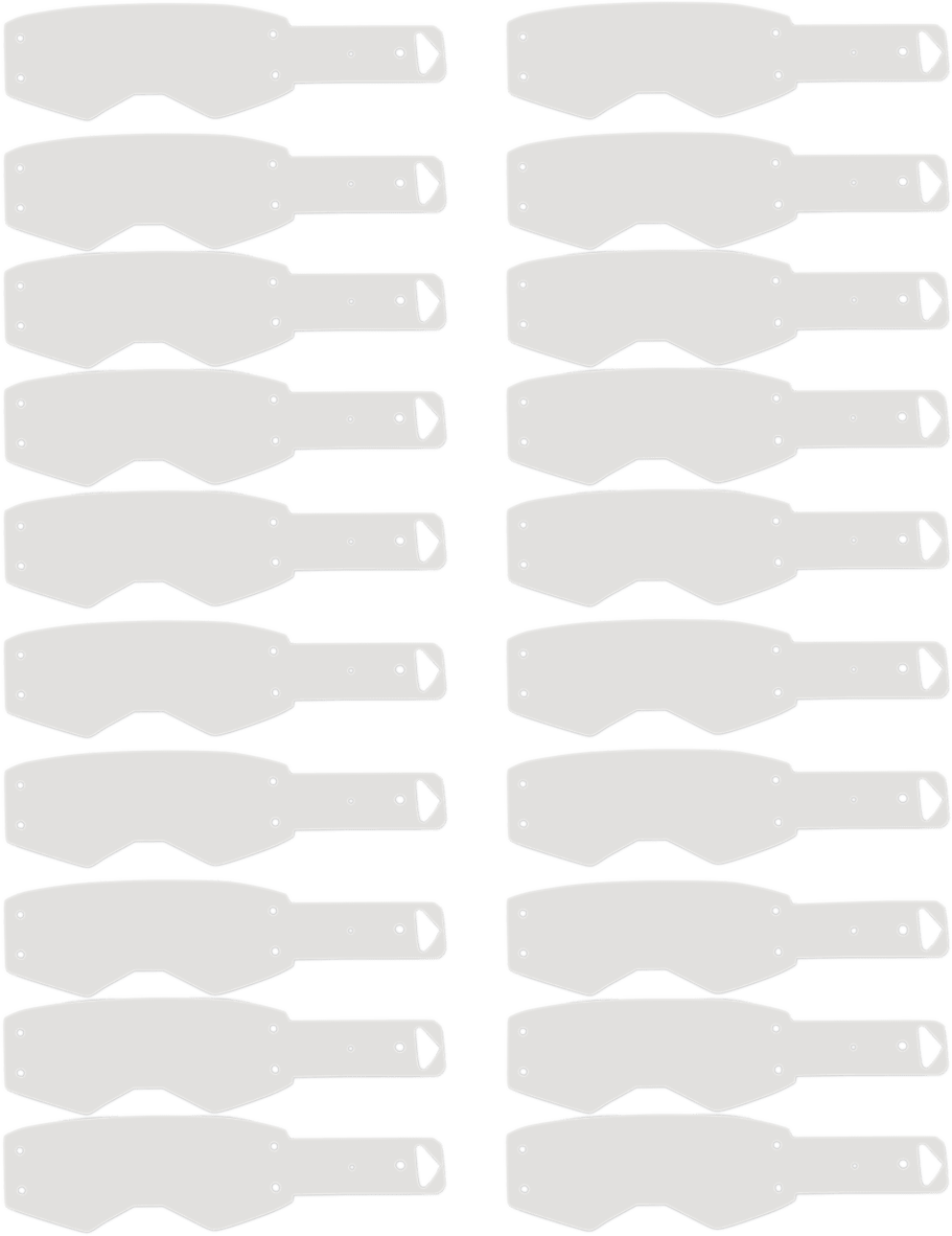 Moose Offroad Scott Prospect Tear-Offs - 20 Pack (Part 11-20-55) - Kelly Motorsports