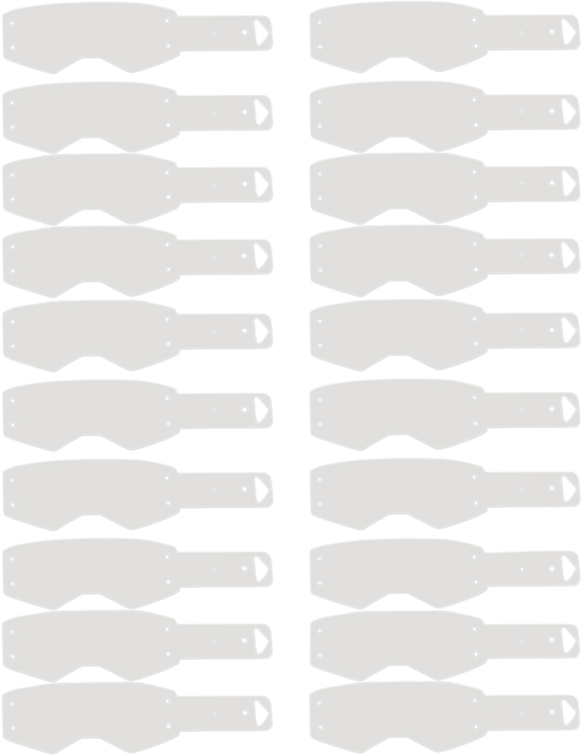 Moose Offroad Scott Prospect Tear-Offs - 20 Pack (Part 11-20-55) - Kelly Motorsports