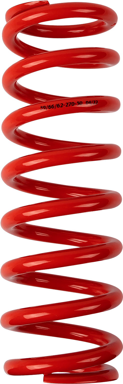 MOOSE OFFROAD Shock Spring 1312-0965 – 59/62 mm OD, 50 N/mm, Red - Kelly Motorsports