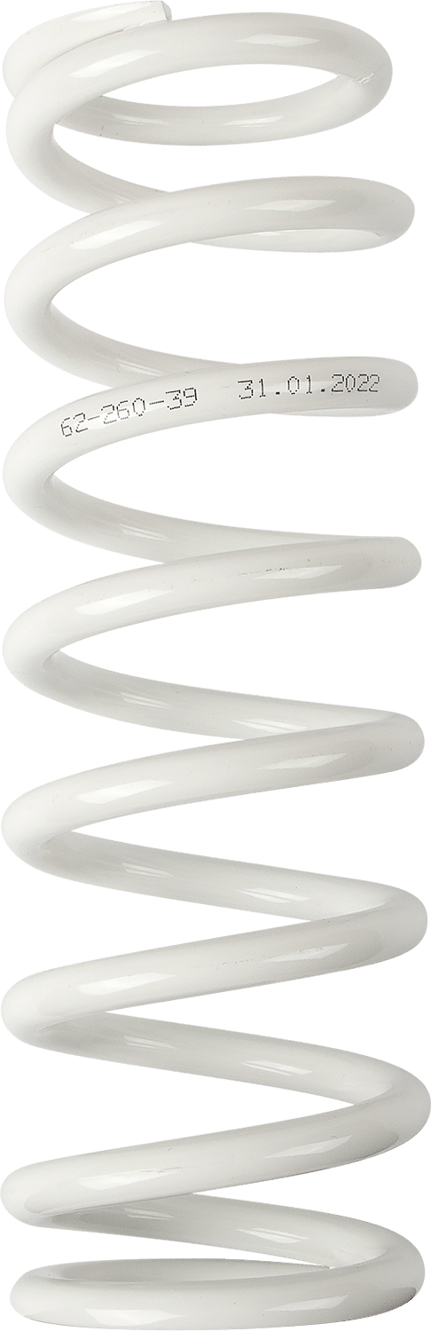 MOOSE OFFROAD Shock Spring 1312-0977 - 63mm OD, 39 N/mm Rate, White - Kelly Motorsports