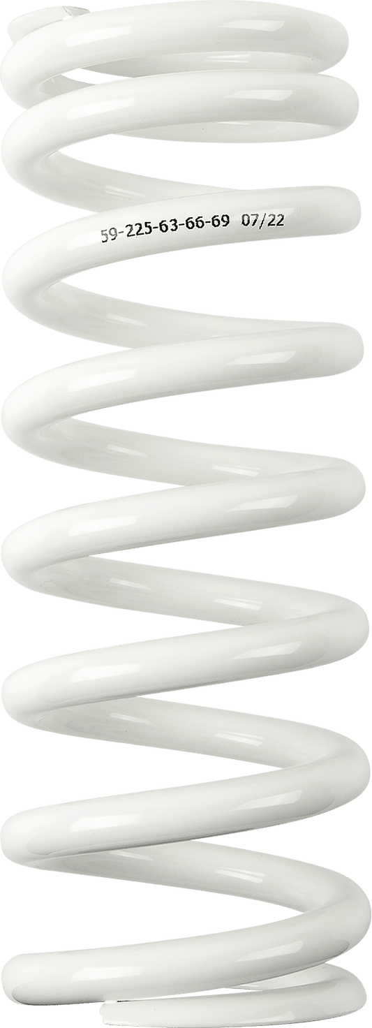 Moose Offroad Shock Spring 1312-1015 - 59mm OD, 63/66/69 N/mm - White - Kelly Motorsports