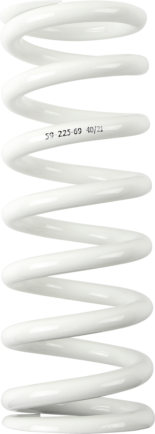 Moose Offroad Shock Spring 1312-1017 – 59 mm OD, 69 N/mm Rate, White - Kelly Motorsports
