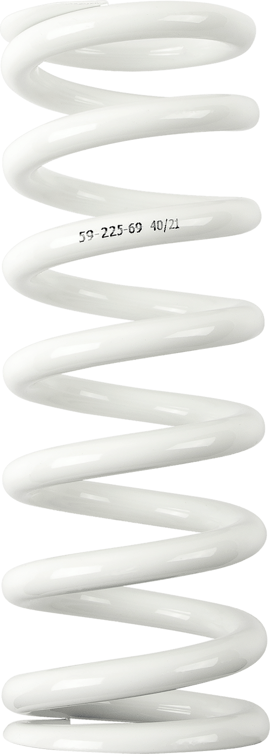 Moose Offroad Shock Spring 1312-1017 – 59 mm OD, 69 N/mm Rate, White - Kelly Motorsports