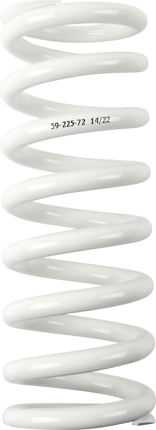 Moose Offroad Shock Spring 1312-1019, 59mm OD, 72 N/mm, White - Kelly Motorsports