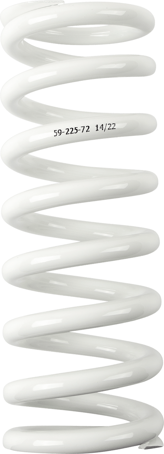 Moose Offroad Shock Spring 1312-1019, 59mm OD, 72 N/mm, White - Kelly Motorsports