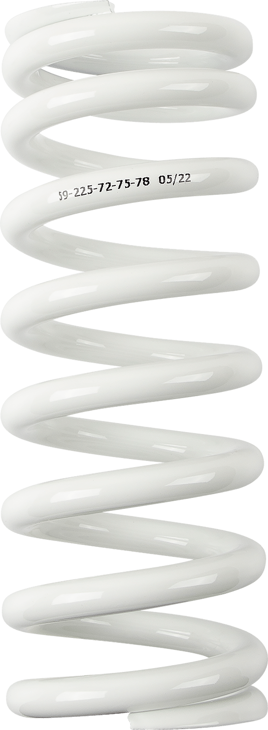 Moose Offroad Shock Spring 1312-1020 - 59 mm OD, 72/75/78 N/mm Spring Rate, White - Kelly Motorsports