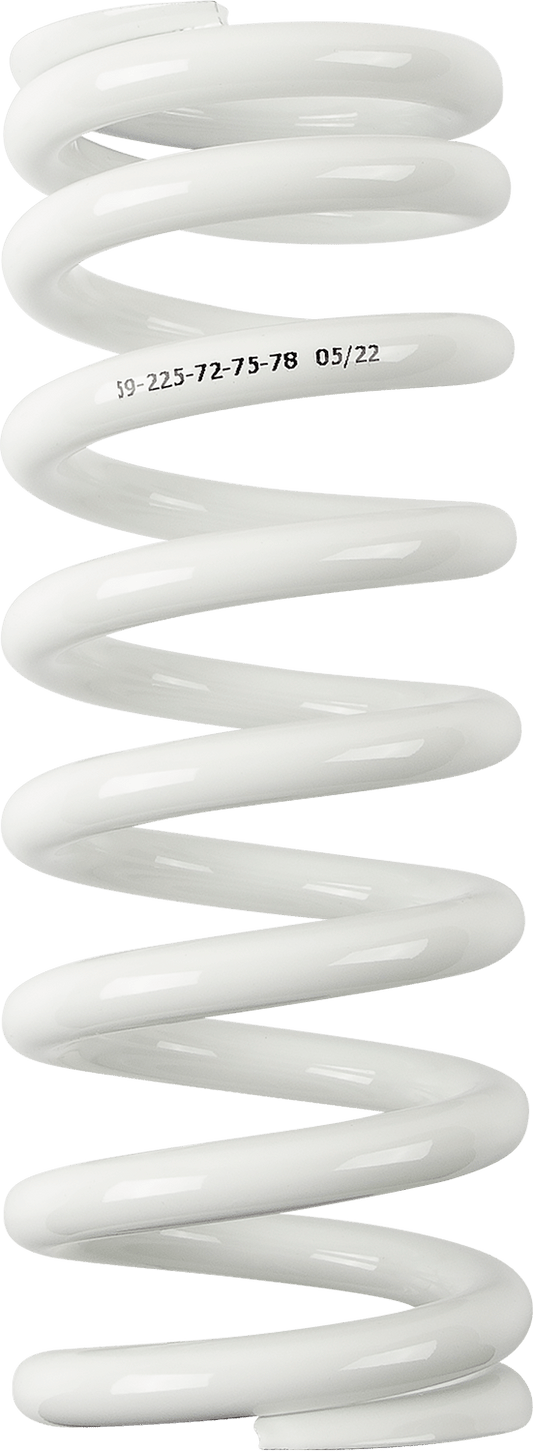 Moose Offroad Shock Spring 1312-1020 - 59 mm OD, 72/75/78 N/mm Spring Rate, White - Kelly Motorsports