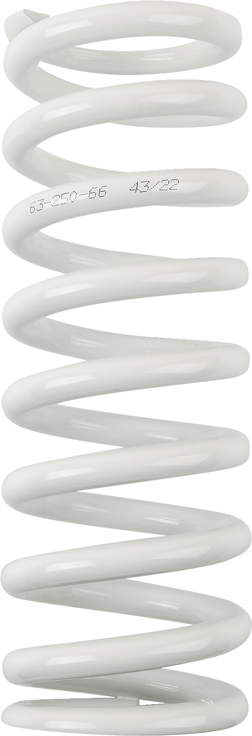 Moose Offroad Shock Spring 1312-1039 – 63mm OD, 66 N/mm Spring Rate, White - Kelly Motorsports