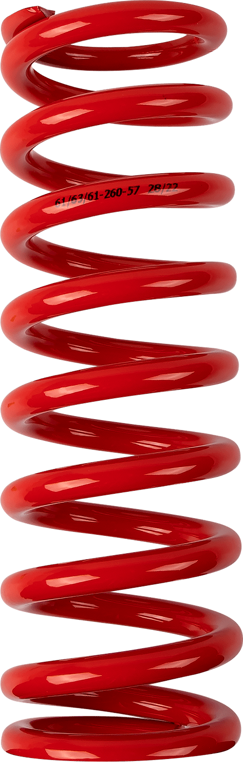 Moose Offroad Shock Spring 61mm OD - 57 N/mm - Red, Part Number 1312-0973 - Kelly Motorsports