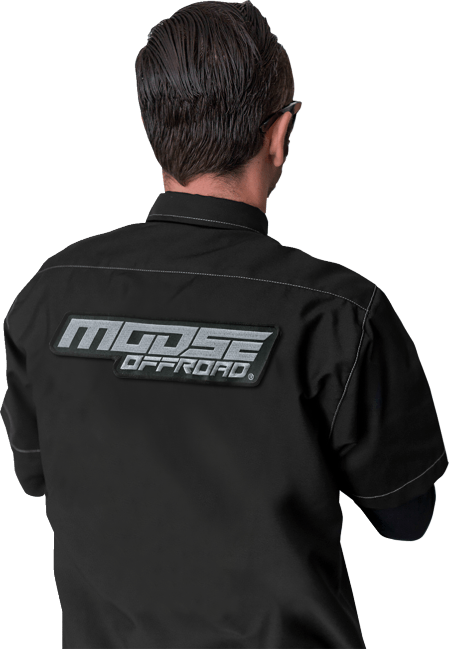 Moose Offroad Shop Shirt - Black, Medium - MOOSE OFFROAD MRS01S8BCHMR - Kelly Motorsports